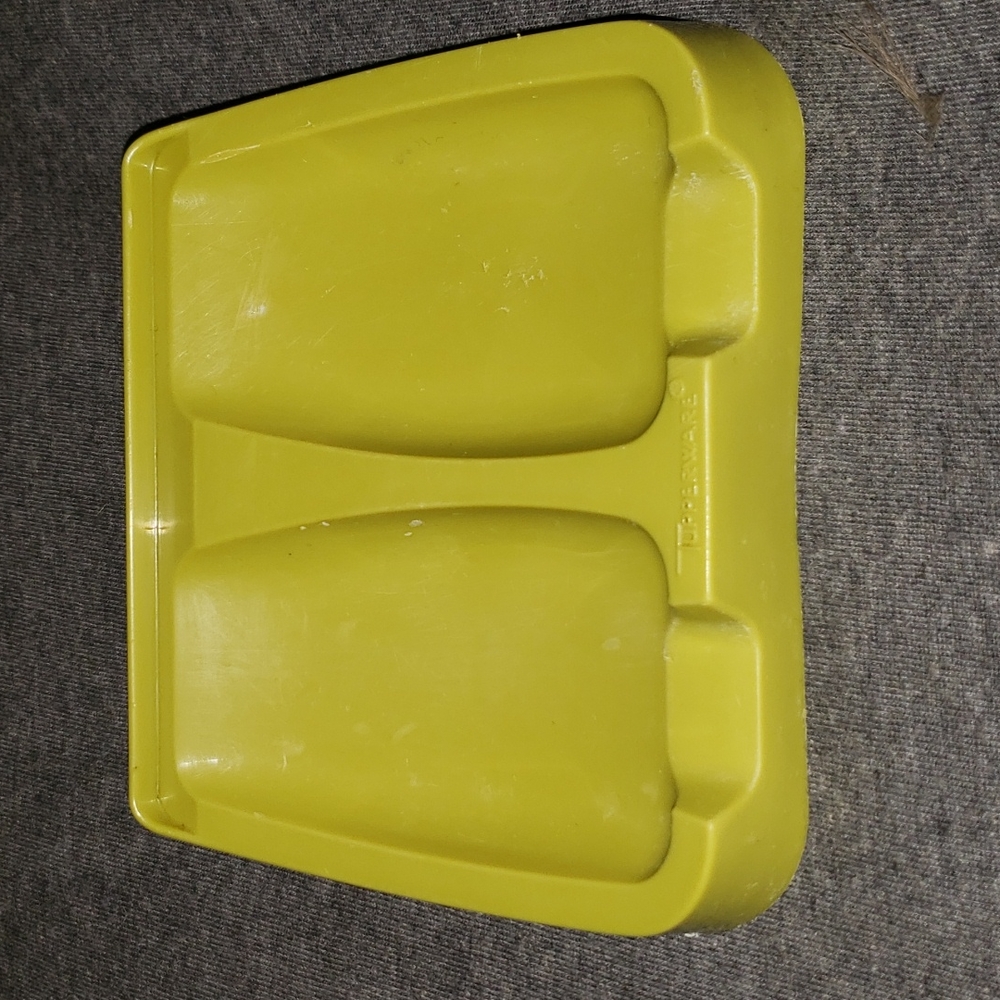 Vintage Tupperware Spoon Holder Avocado Green
